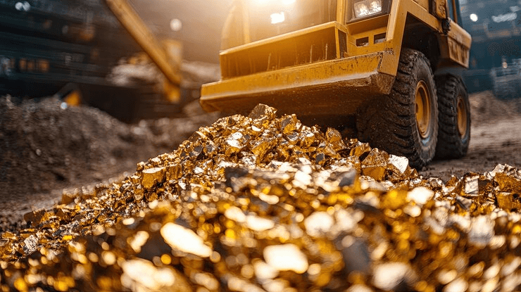 Gold stock with dividend